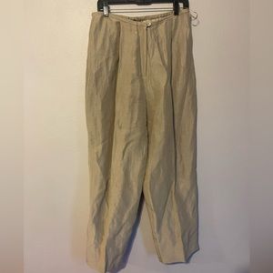 Eileen Fisher Linen Silk Trouser Pants